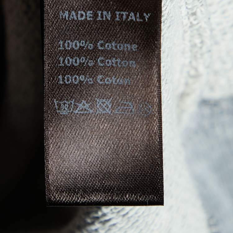 مملوكة مسبقًا Roberto Cavalli Gym Grey Printed Cotton Knit Sleeveless Vest L