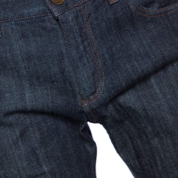 Pre Owned Roberto Cavalli  Blue Denim Straight Fit Jeans M