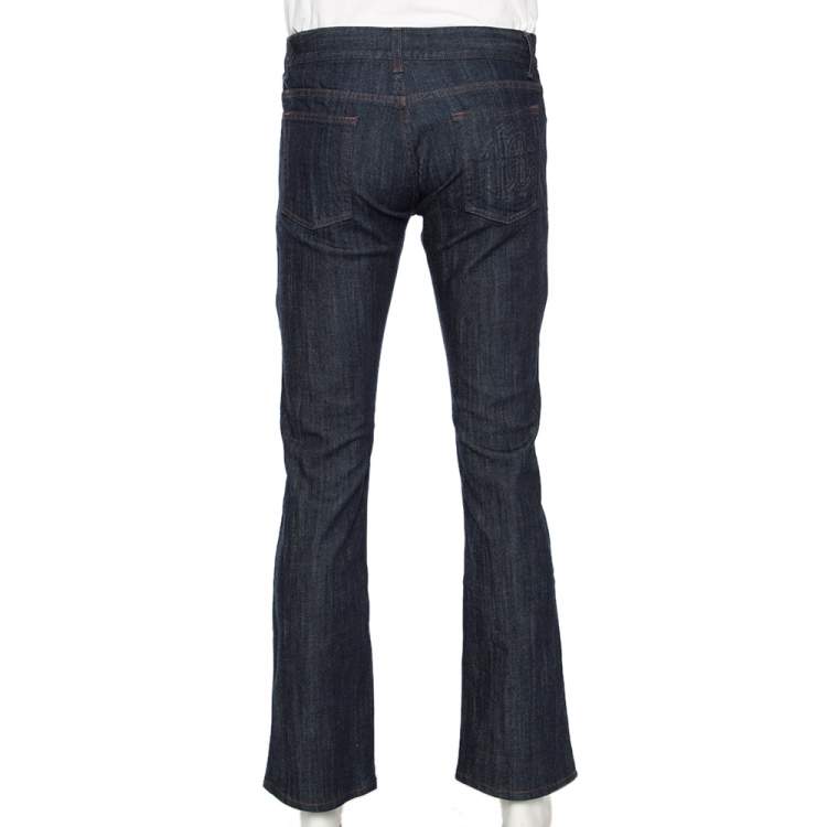 Pre Owned Roberto Cavalli  Blue Denim Straight Fit Jeans M