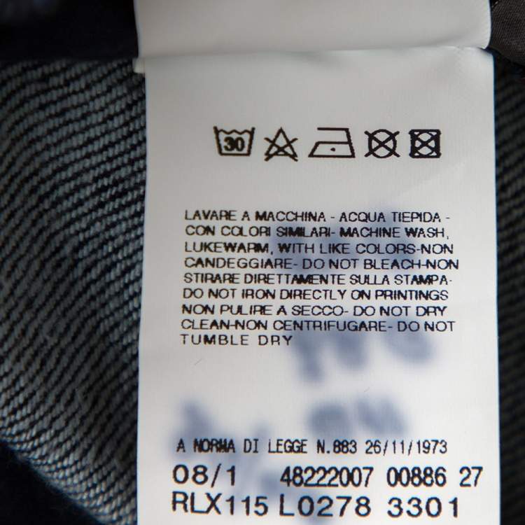 Pre Owned Roberto Cavalli  Blue Denim Straight Fit Jeans M