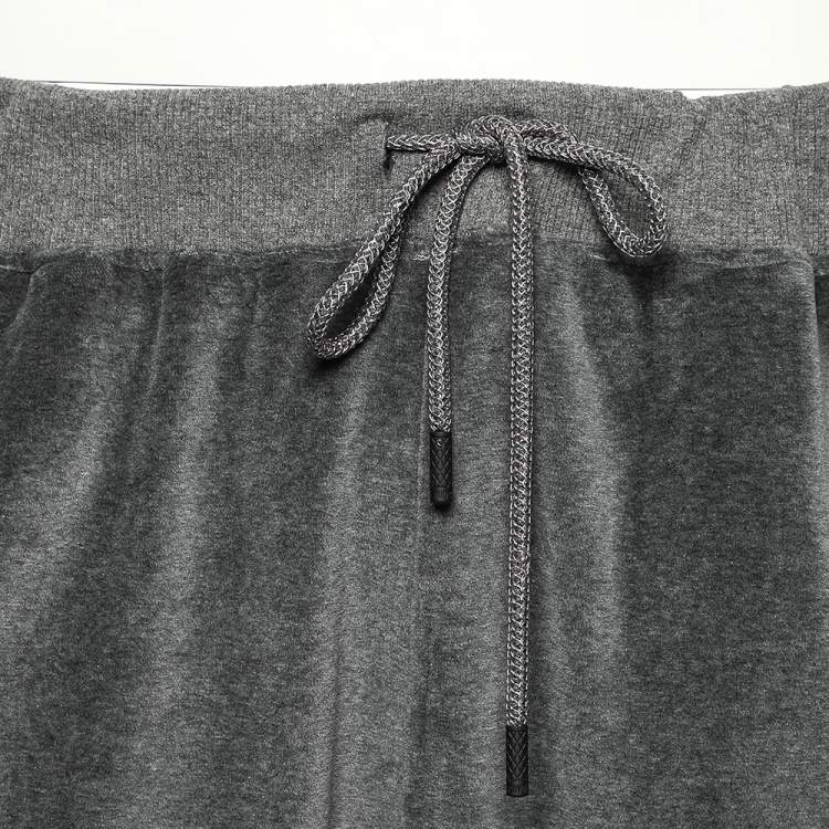 Pre Owned Roberto Cavalli Gym Grey Velvet Track Pants 3XL