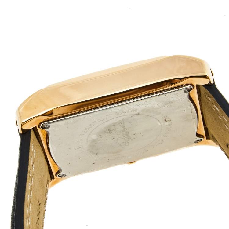 مملوكة مسبقًا Roberto Cavalli Black Rose Gold Plated Stainless Steel Tomahawk R7251900125 Men's Wristwatch 31 mm
