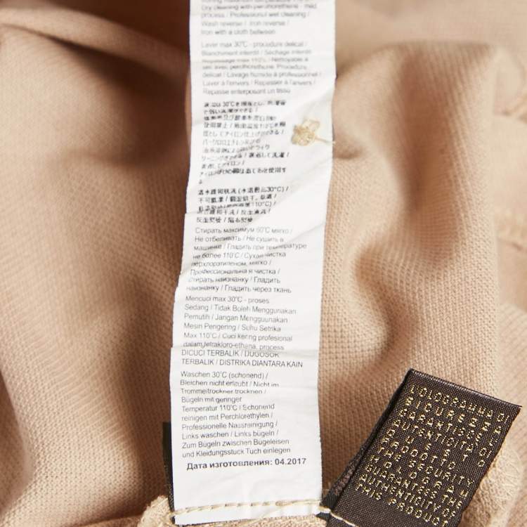 Pre Owned Roberto Cavalli Beige Cotton Pique Polo T-Shirt M