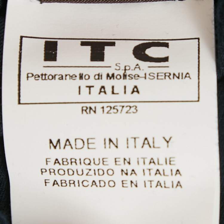 Pre Owned Roberto Cavalli Brown Printed Jersey V-Neck T-Shirt M