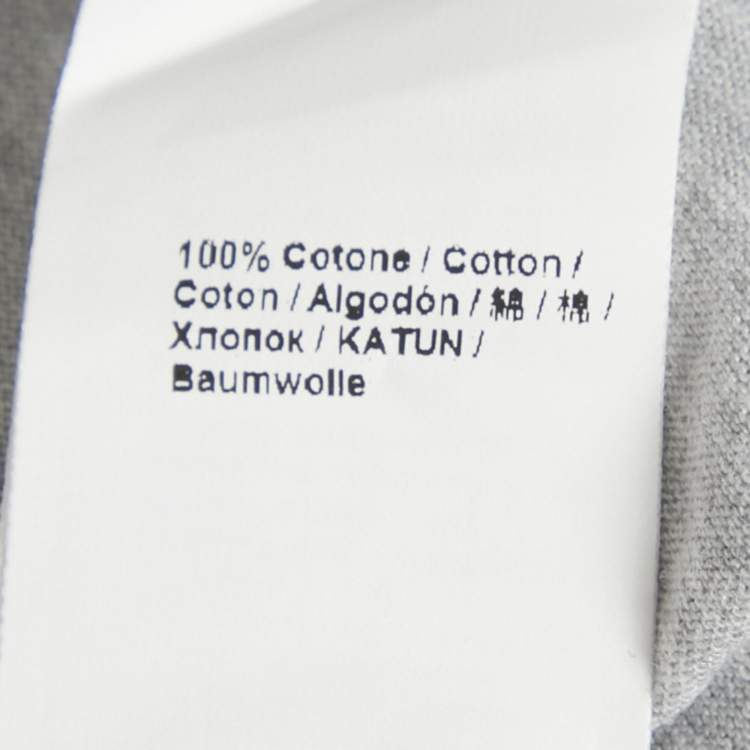 Pre Owned Roberto Cavalli Grey Eagle Print Jersey T-Shirt XL