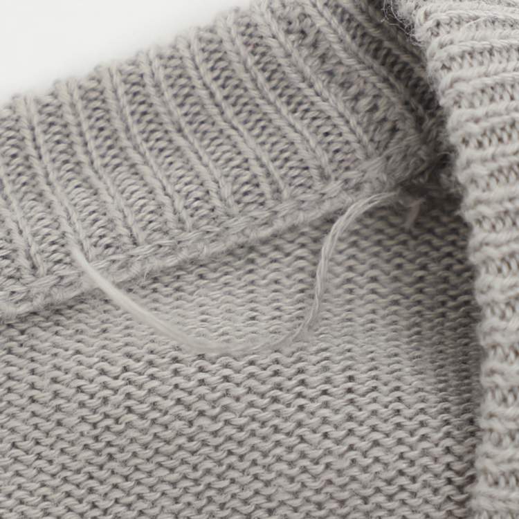 Pre Owned Roberto Cavalli Tri Color Rib Knit Cardigan M