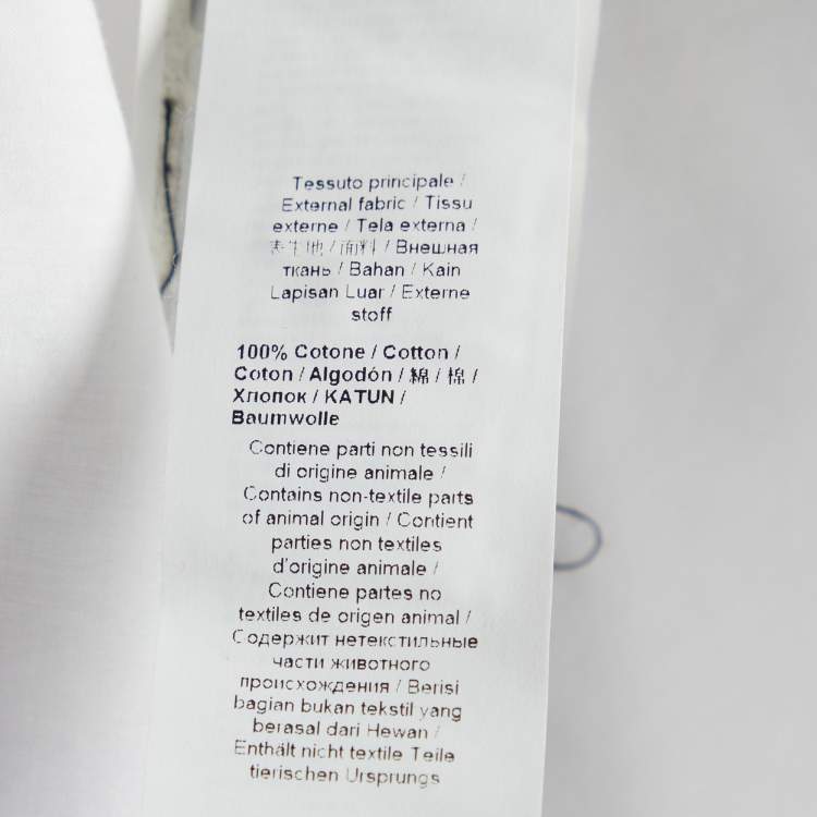 مملوكة مسبقًا Roberto Cavalli White Floral Printed Cotton Slim Fit Shirt 3XL
