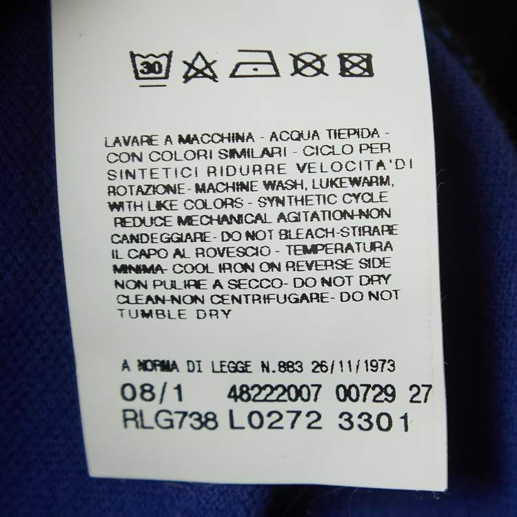 Pre Owned Roberto Cavalli Multicolor Patterned Cotton Polo T-Shirt 4XL
