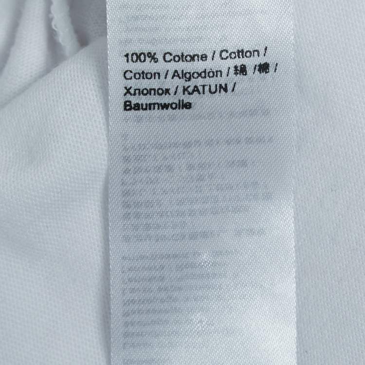 Pre Owned Roberto Cavalli White Logo Tiger Print Cotton Crew Neck T-Shirt XXL