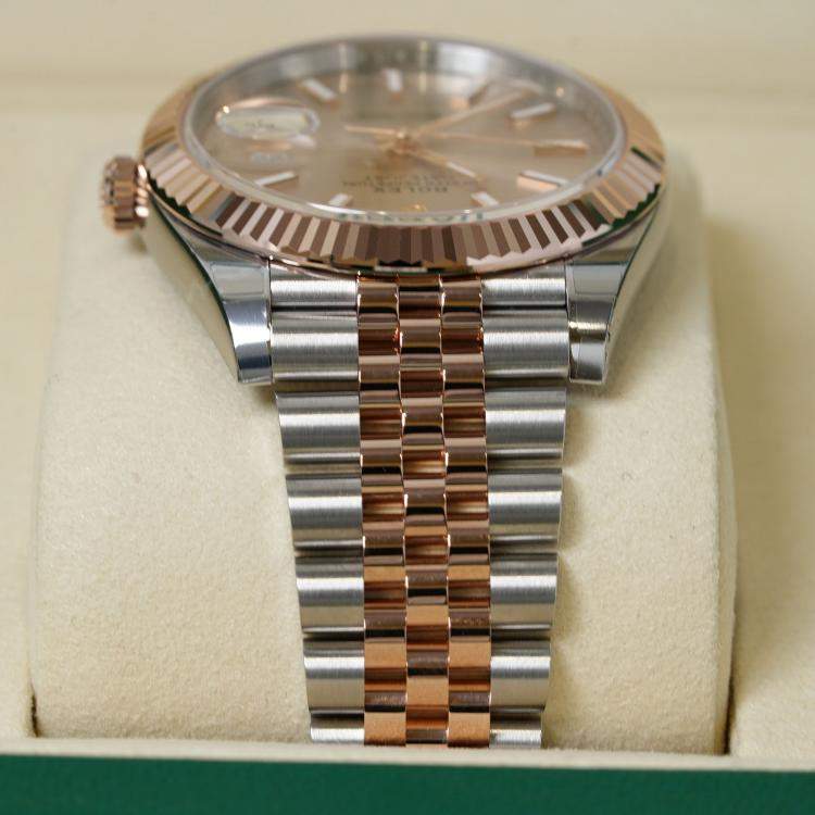 Pre Owned Rolex Datejust 126331-0010 Automatic Sundust 18K Rose Gold Stainless Steel Men’s Wristwatch 41 mm
