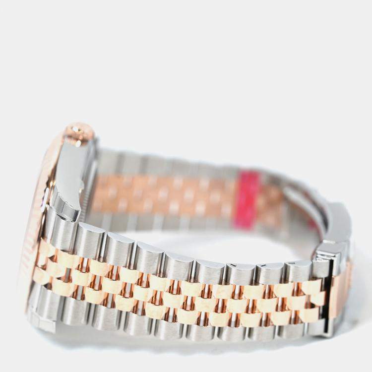 Pre Owned Rolex Datejust 126331-0010 Automatic Sundust 18K Rose Gold Stainless Steel Men’s Wristwatch 41 mm