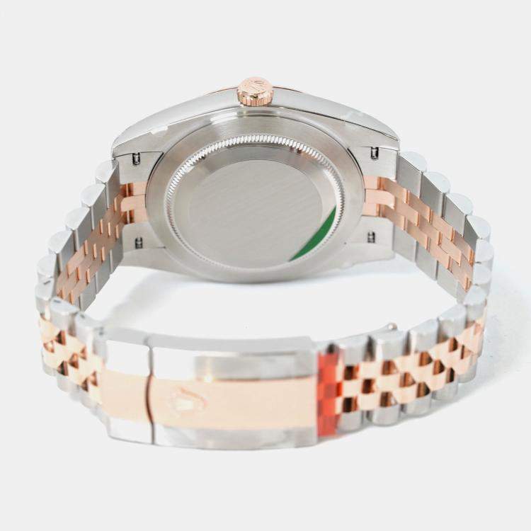 Pre Owned Rolex Datejust 126331-0010 Automatic Sundust 18K Rose Gold Stainless Steel Men’s Wristwatch 41 mm