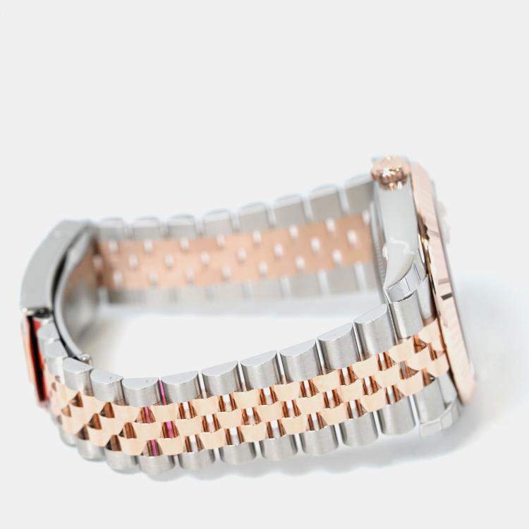 Pre Owned Rolex Datejust 126331-0010 Automatic Sundust 18K Rose Gold Stainless Steel Men’s Wristwatch 41 mm