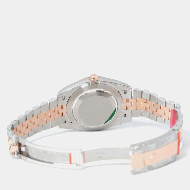 Pre Owned Rolex Datejust 126331-0010 Automatic Sundust 18K Rose Gold Stainless Steel Men’s Wristwatch 41 mm