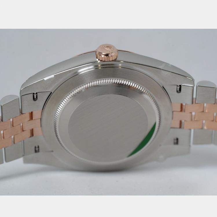 Pre Owned Rolex Datejust 126331-0010 Automatic Sundust 18K Rose Gold Stainless Steel Men’s Wristwatch 41 mm