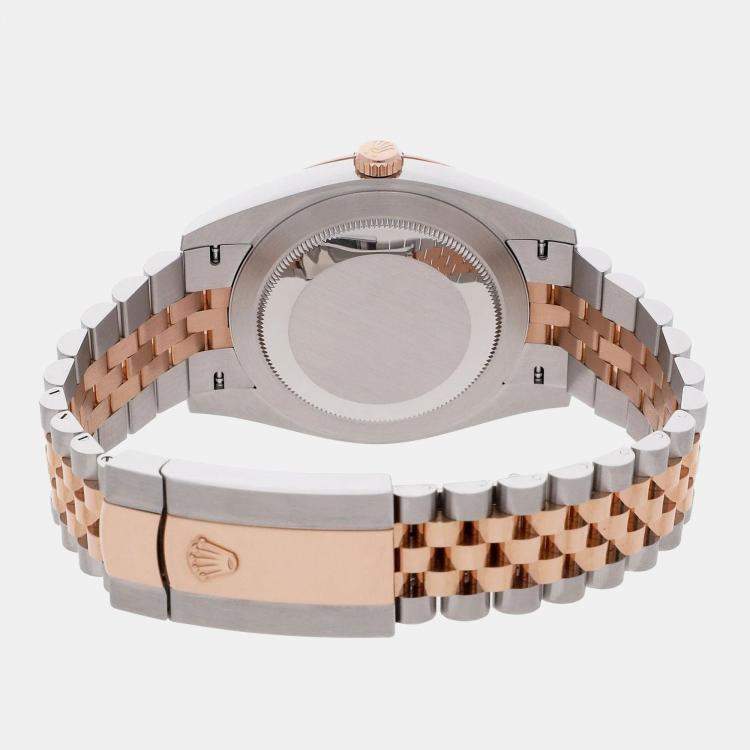Pre Owned Rolex Datejust 126331-0010 Automatic Sundust 18K Rose Gold Stainless Steel Men’s Wristwatch 41 mm