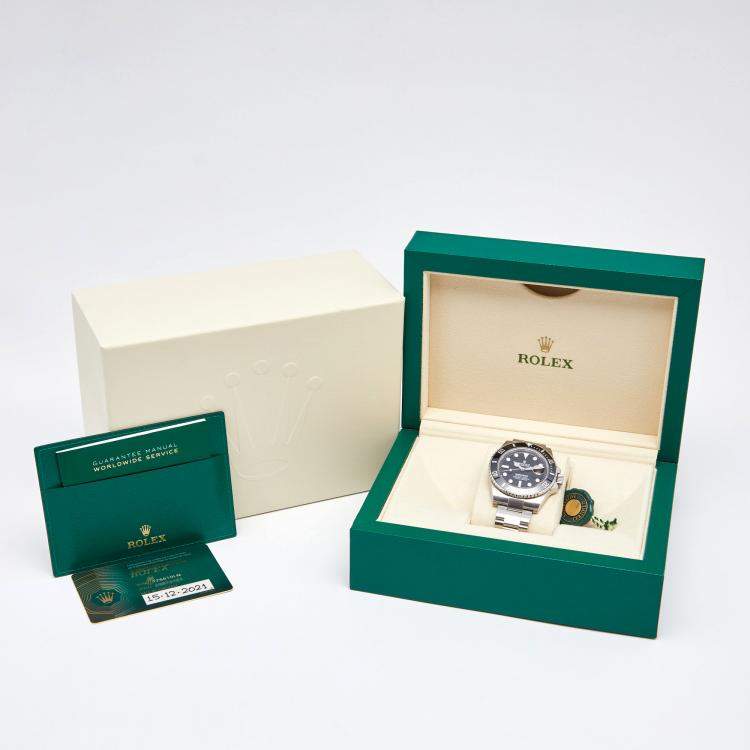 Pre Owned Rolex Black Date Stainless Steel Submariner Men's Wristwatch 41 mm