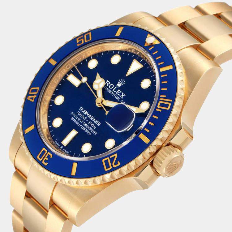 Rolex Submariner Blue Yellow Gold 41mm - 126618LB - New 2023