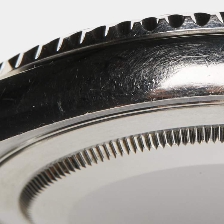 مملوكة مسبقًا Rolex Silver Platinum Stainless Steel Yacht-Master 16622 Men's Wristwatch 40 mm