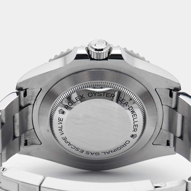 Pre Owned Rolex Black Cerachrom Oystersteel Sea-Dweller M126600-0001 Men's Wristwatch 43 mm