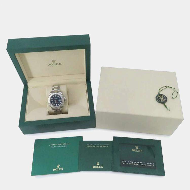 Pre Owned Rolex Blue Stainless Steel Yacht-Master 126622 Automatic Men's Wristwatch 40mm