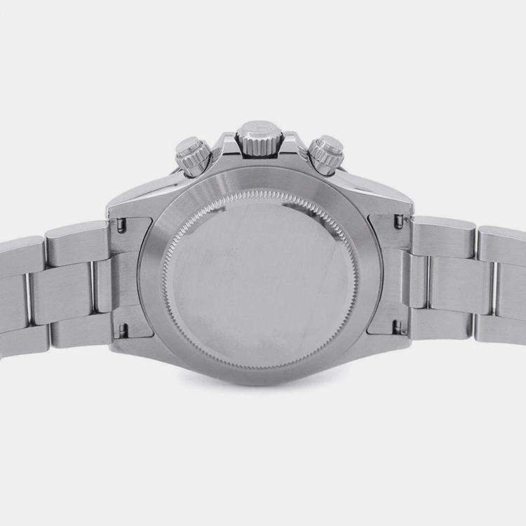 Pre Owned Rolex White Stainless Steel Cosmograph Daytona 126500LN Automatic Men's Wristwatch 40 mm