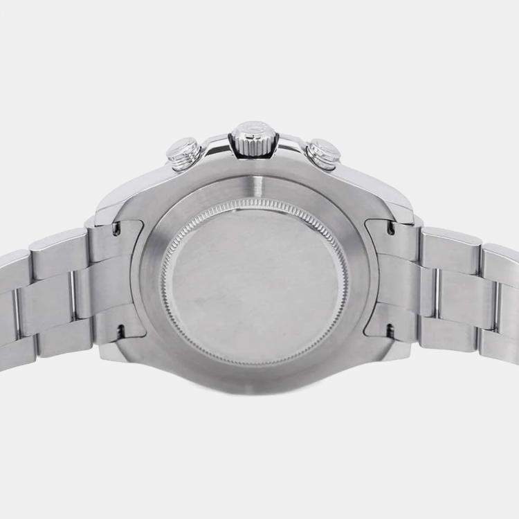 Pre Owned Rolex White Stainless Steel Yacht-Master II 116680 Automatic Men's Wristwatch 44 mm