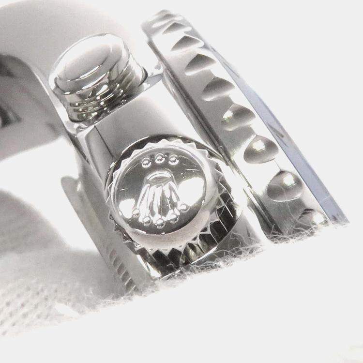 Pre Owned Rolex White Stainless Steel Yacht-Master II 116680 Automatic Men's Wristwatch 44 mm