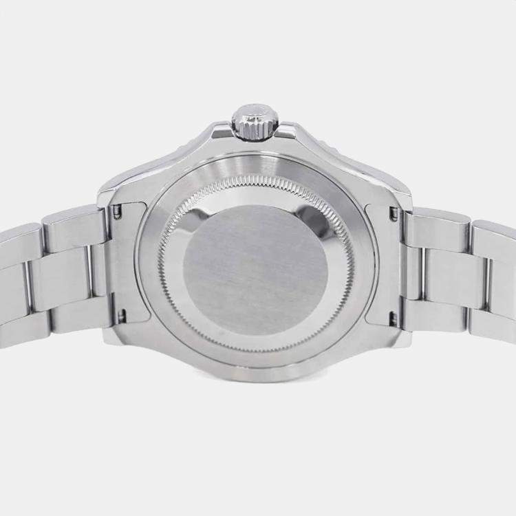 Pre Owned Rolex Silver Stainless Steel Yacht-Master 16622 Automatic Men's Wristwatch 40 mm