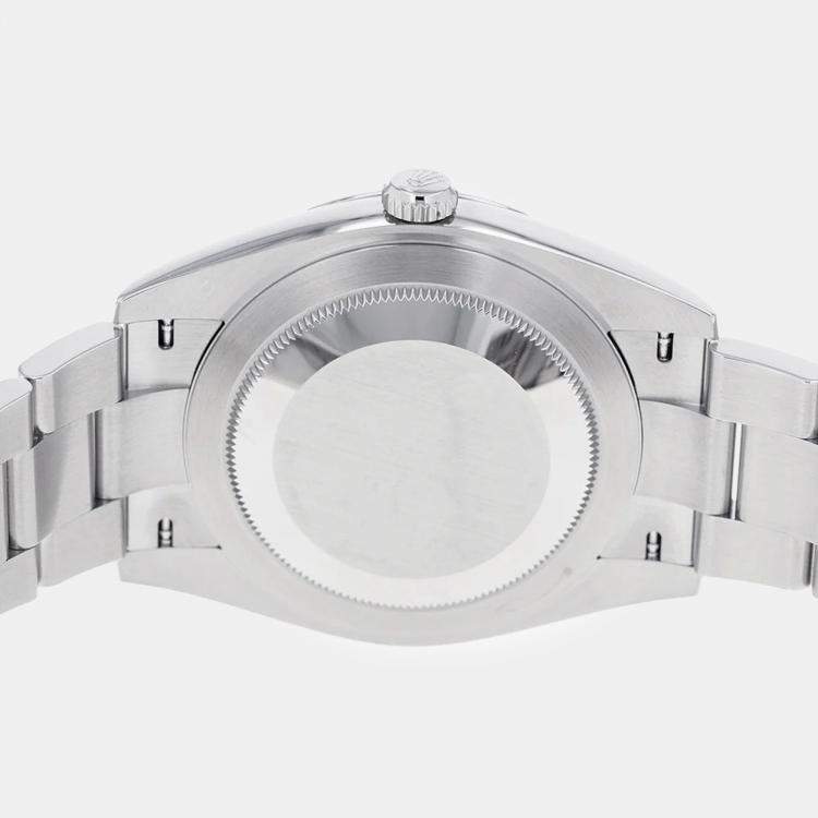 Pre Owned Rolex Blue Stainless Steel Datejust 126300 Automatic Men's Wristwatch 41 mm