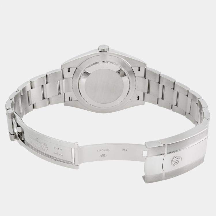 Pre Owned Rolex White Stainless Steel Datejust 126300 Automatic Men's Wristwatch 41 mm