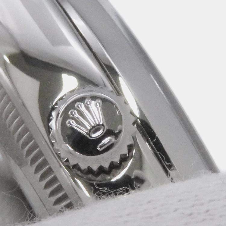 Pre Owned Rolex White Stainless Steel Air-King 114200 Automatic Men's Wristwatch 34mm