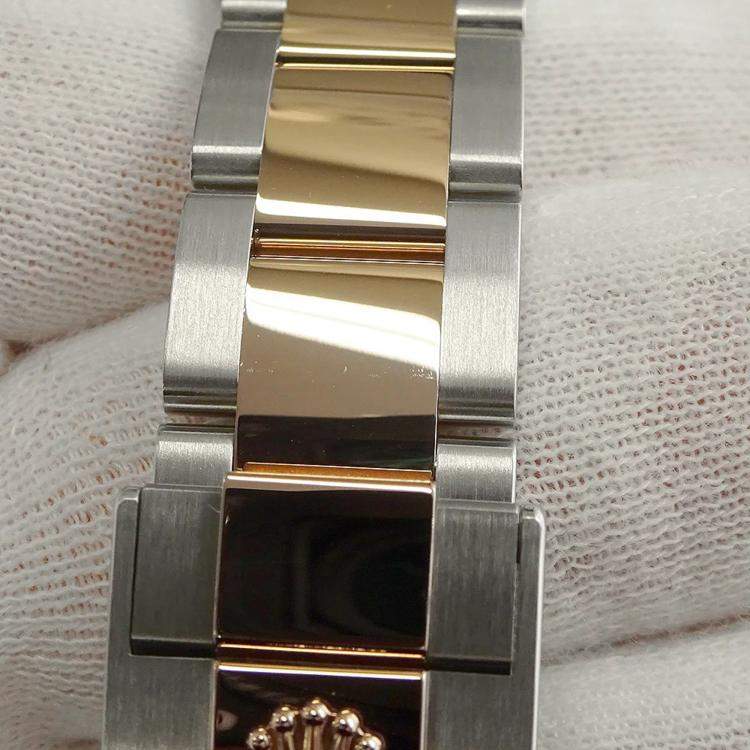 Pre Owned Rolex Black 18K Rose Gold Stainless Steel Yacht-Master 268621 Automatic Men's Wristwatch 37mm