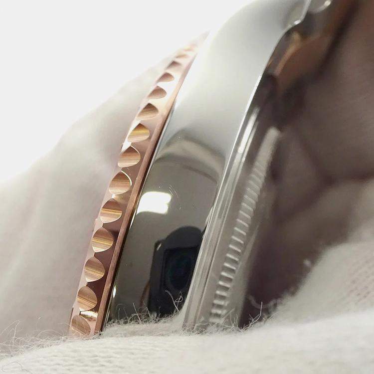 Pre Owned Rolex Black 18K Rose Gold Stainless Steel Yacht-Master 268621 Automatic Men's Wristwatch 37mm