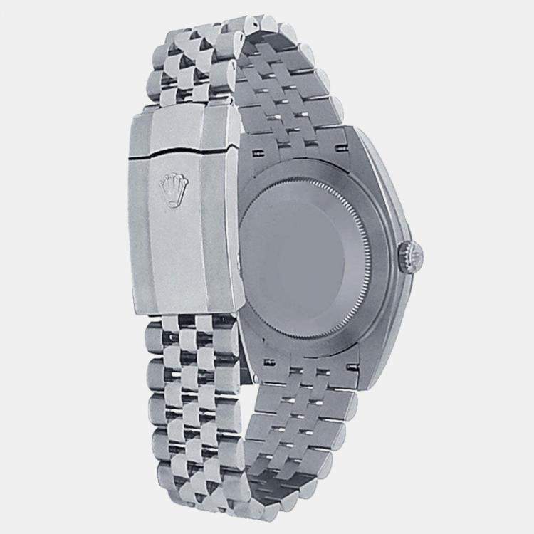 Pre Owned Rolex Datejust 126334 Automatic White Stainless Steel Men's Wristwatch 41 mm