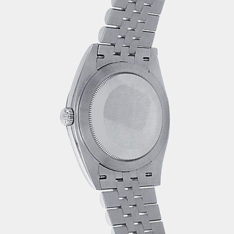 Pre Owned Rolex Datejust 126334 Automatic White Stainless Steel Men's Wristwatch 41 mm
