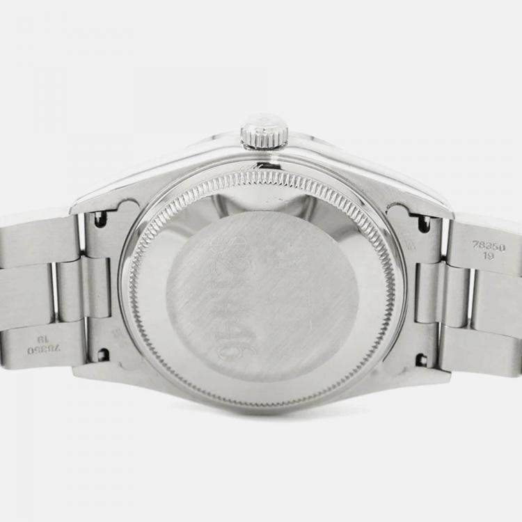 Pre Owned Rolex Air-King 14000 Automatic Silver Stainless Steel Men's Wristwatch 34 mm