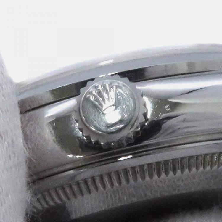 Pre Owned Rolex Air-King 14000 Automatic Silver Stainless Steel Men's Wristwatch 34 mm