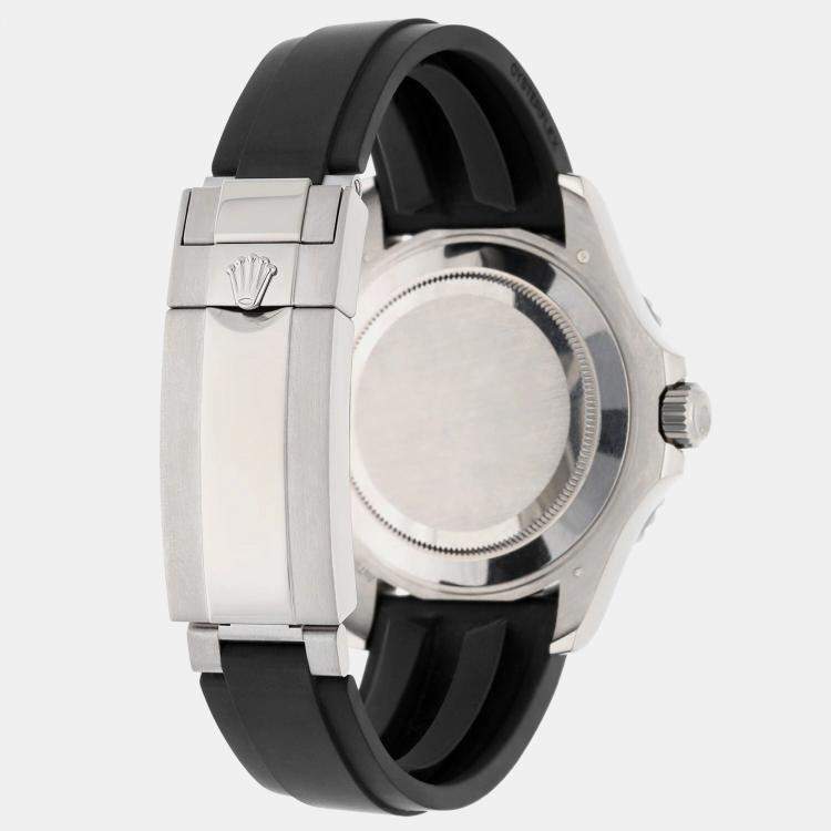 Pre Owned Rolex Yacht-Master 226659 Automatic Black 18k White Gold Men's Wristwatch 42 mm