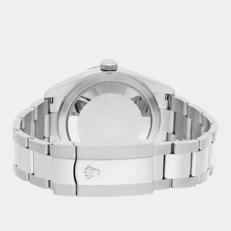 Pre Owned Rolex Sky-Dweller 326934 Automatic Black 18k White Gold Stainless Steel Men's Wristwatch 42 mm