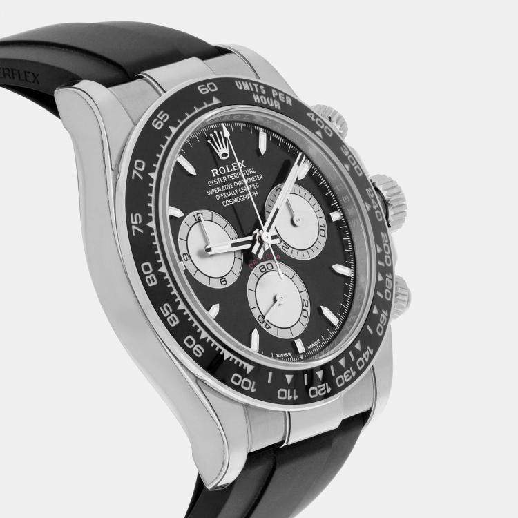 Pre Owned Rolex Cosmograph Daytona 126519LN-0002 Automatic Black 18k White Gold Men's Wristwatch 40 mm