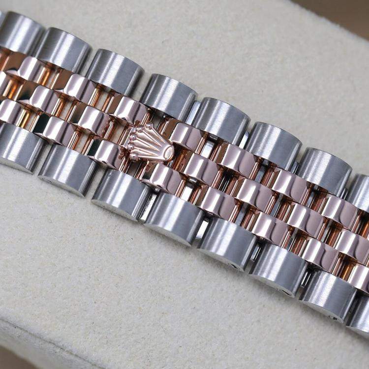 Pre Owned Rolex Datejust 116261 Automatic Silver 18k Rose Gold Stainless Steel Men's Wristwatch 36 mm