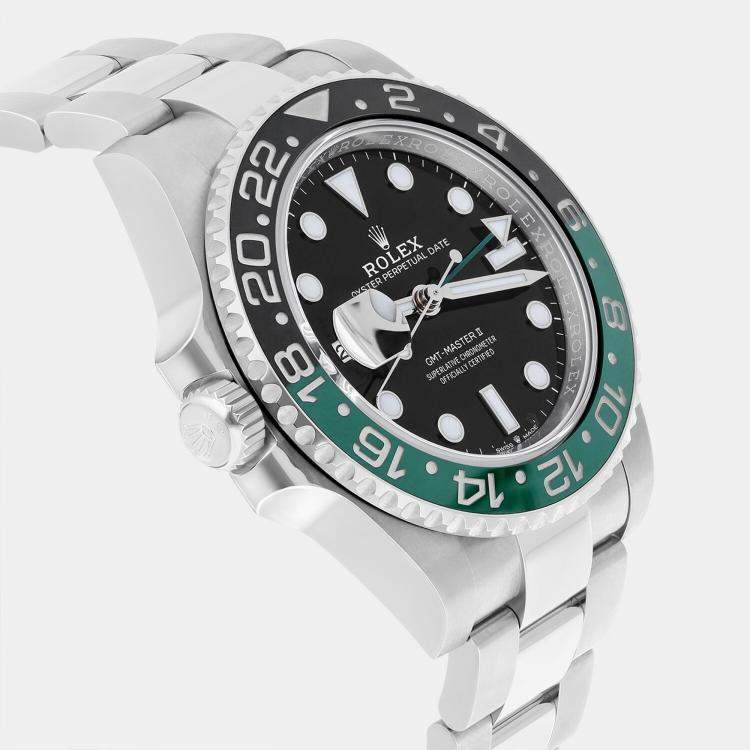 Pre Owned Rolex GMT-Master II 126720VTNR Automatic Black Stainless Steel Men's Wristwatch 40 mm