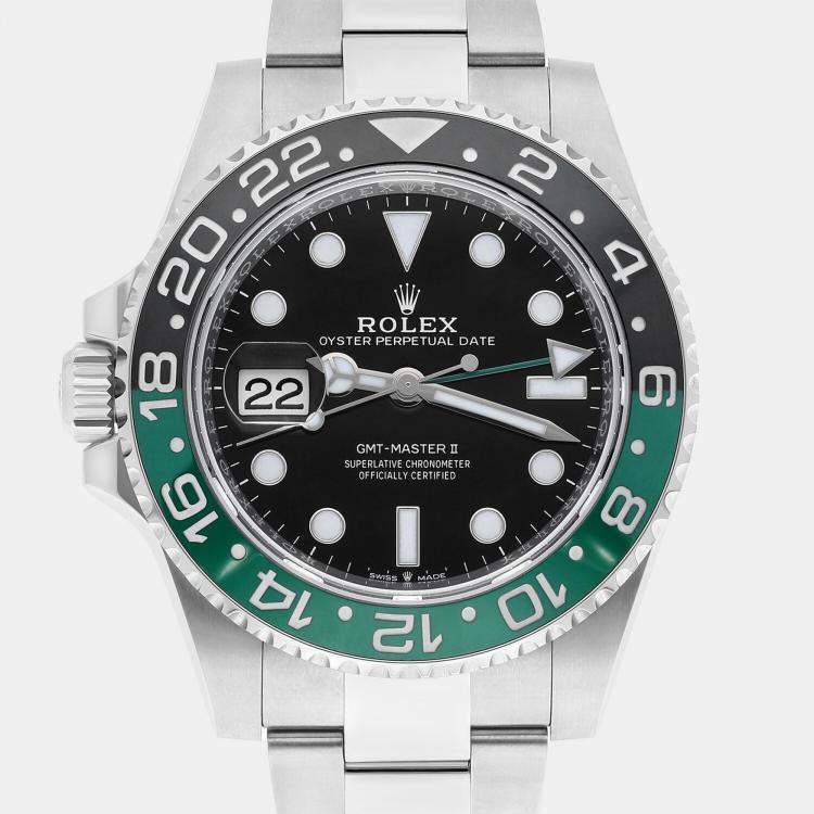 Pre Owned Rolex GMT-Master II 126720VTNR Automatic Black Stainless Steel Men's Wristwatch 40 mm