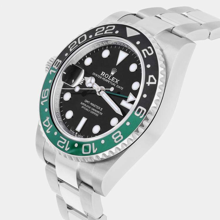 Pre Owned Rolex GMT-Master II 126720VTNR Automatic Black Stainless Steel Men's Wristwatch 40 mm