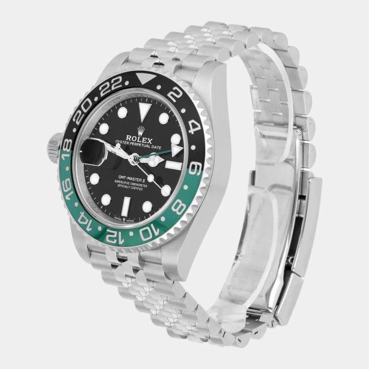 Pre Owned Rolex GMT-Master II 126720VTNR Automatic Black Stainless Steel Men's Wristwatch 40 mm