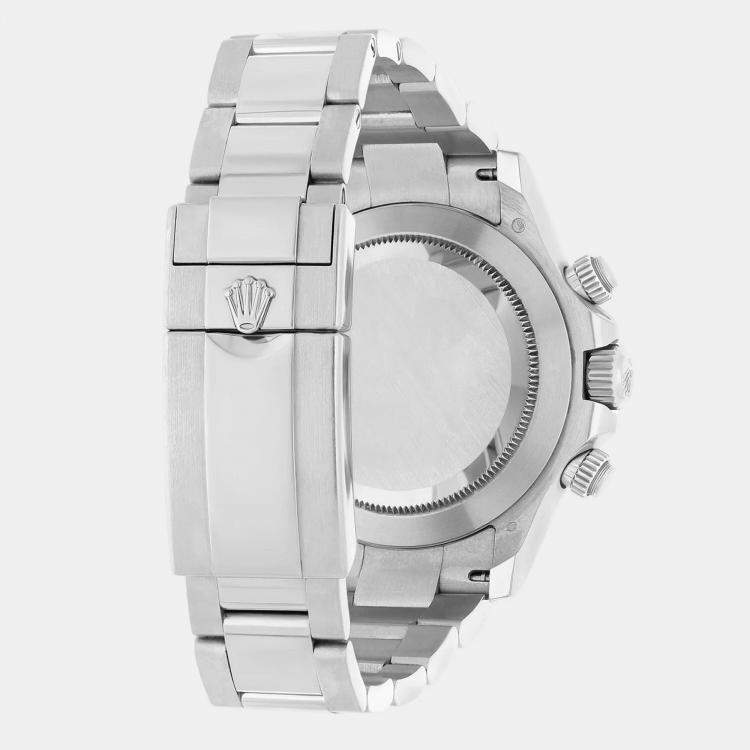 Pre Owned Rolex Cosmograph Daytona 116506 Automatic Blue Platinum Men's Wristwatch 40 mm