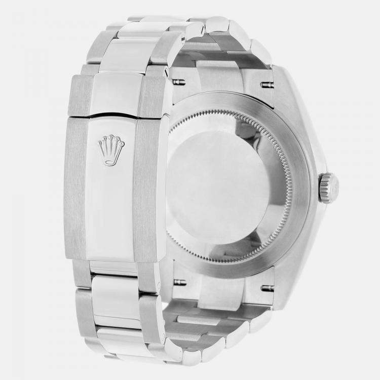 Pre Owned Rolex Datejust 126300 Automatic White Stainless Steel Men's Wristwatch 41 mm
