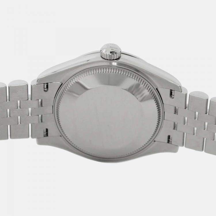 Pre Owned Rolex Datejust 278274 Automatic Blue 18k White Gold Stainless Steel Men's Wristwatch 31 mm