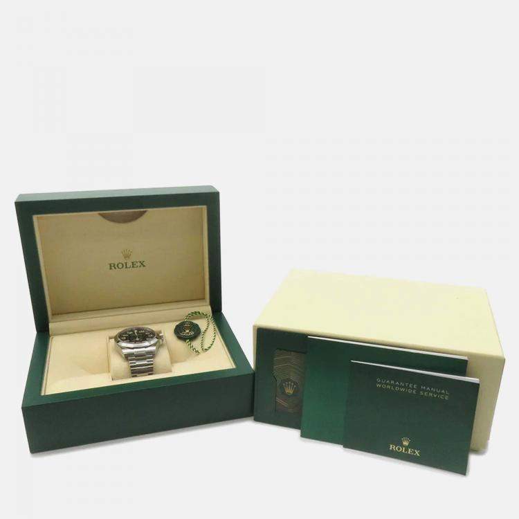 Pre Owned Rolex Air-King 126900 Automatic Black Stainless Steel Men's Wristwatch 40 mm